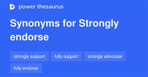 endorse syn|ENDORSE in Thesaurus: 1000+ Synonyms & Antonyms for .